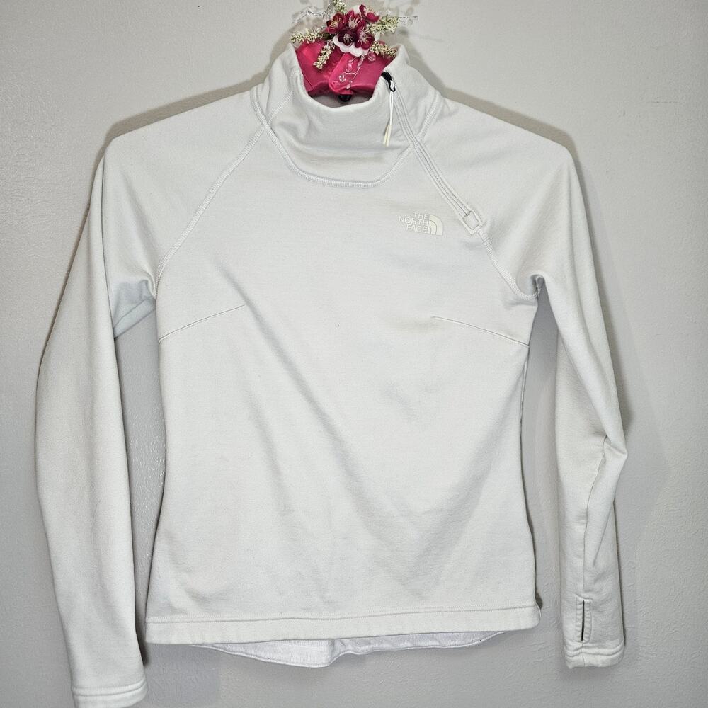 The North Face White Asymmetric Zip Fleece Pullover Women’s XS Gorpcore